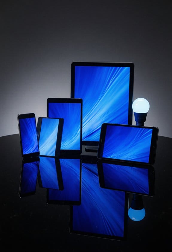 blue light emission differences