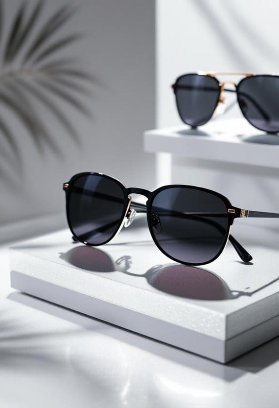 dark lens sunglasses selection