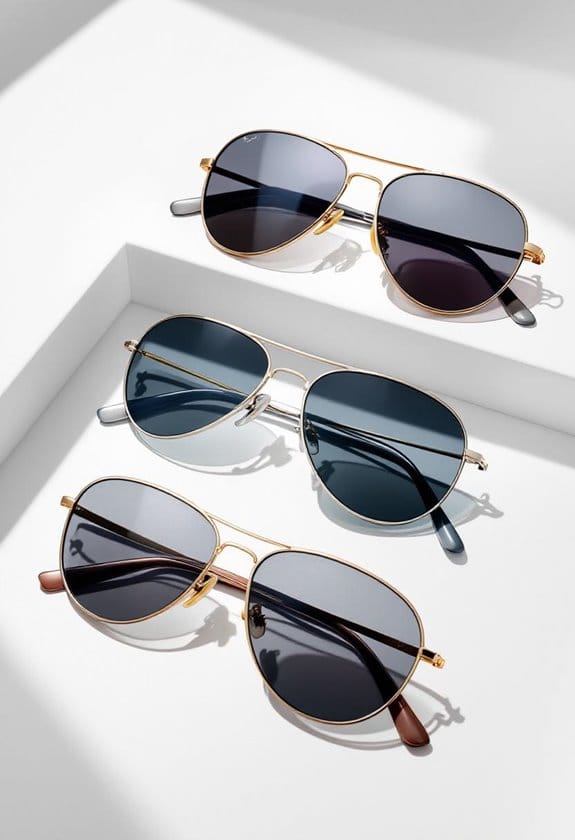 large stylish aviator sunglasses