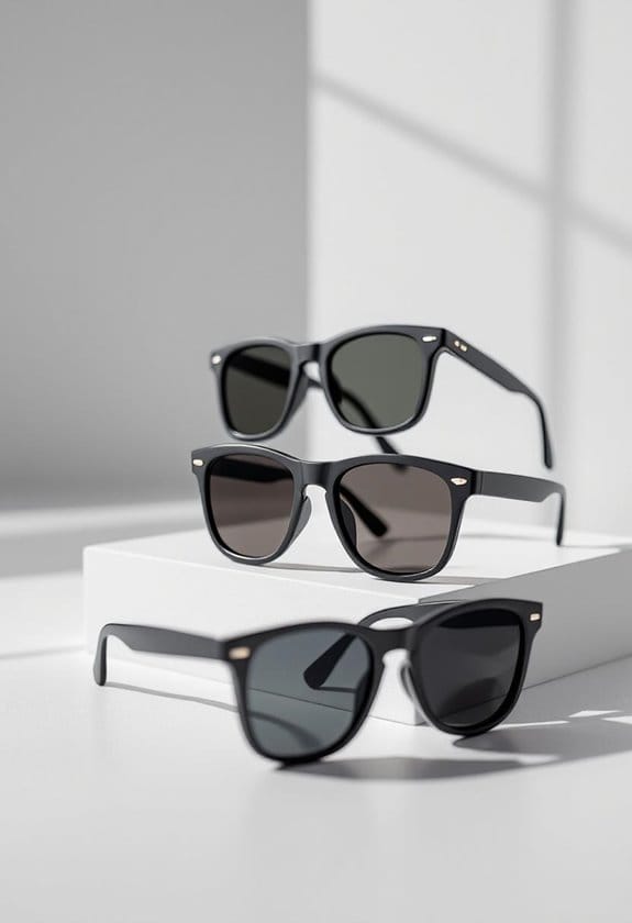 matte black wayfarer sunglasses