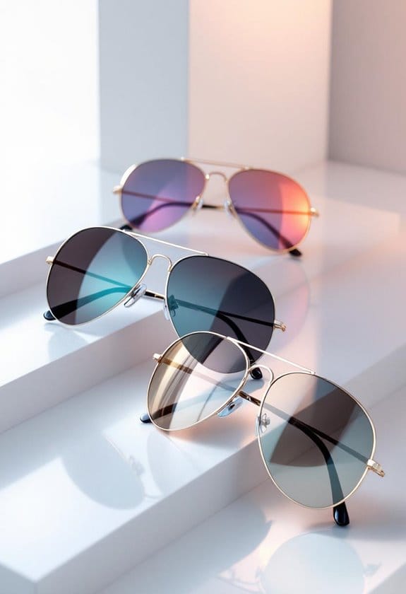 mirrored aviator sunglasses styles