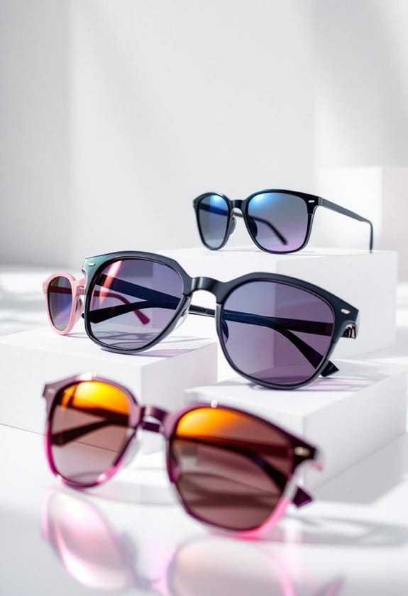 shiny rave sunglasses selection