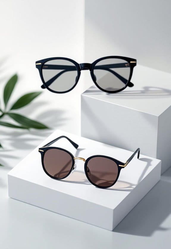 stylish black frame sunglasses