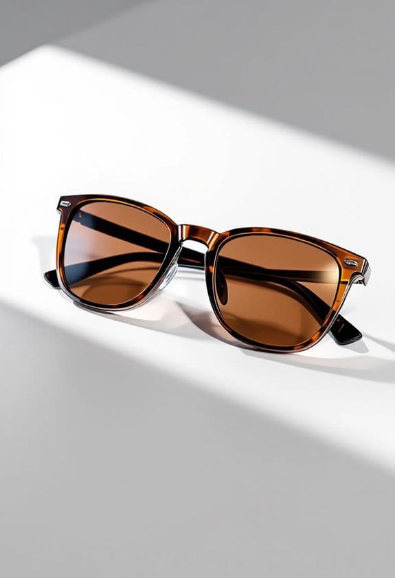 stylish brown frame sunglasses