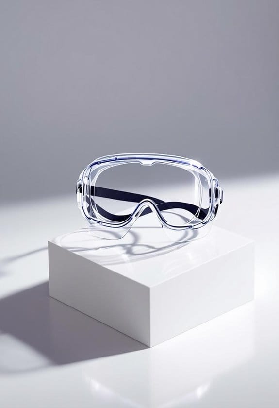 stylish clear safety goggles