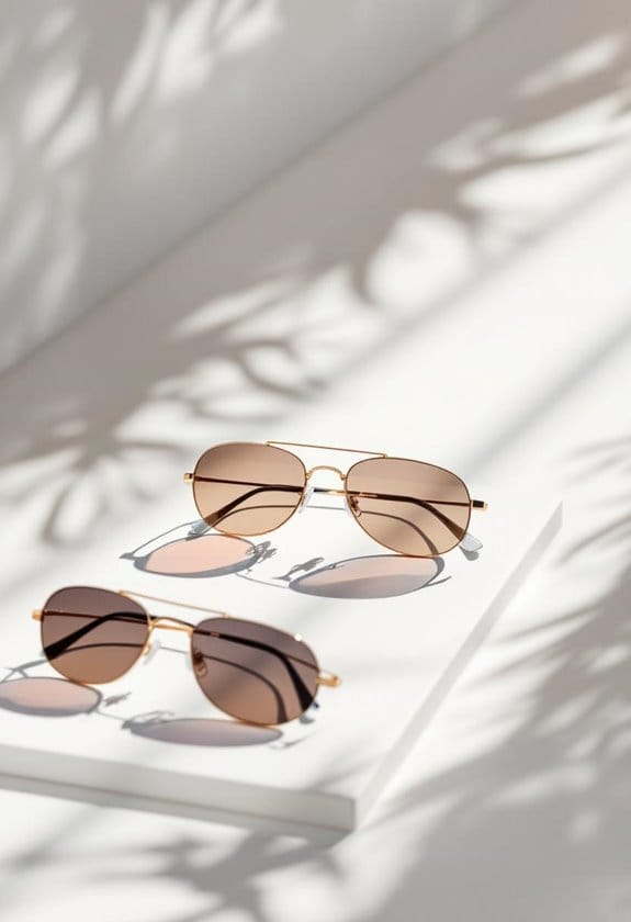 stylish frameless summer sunglasses