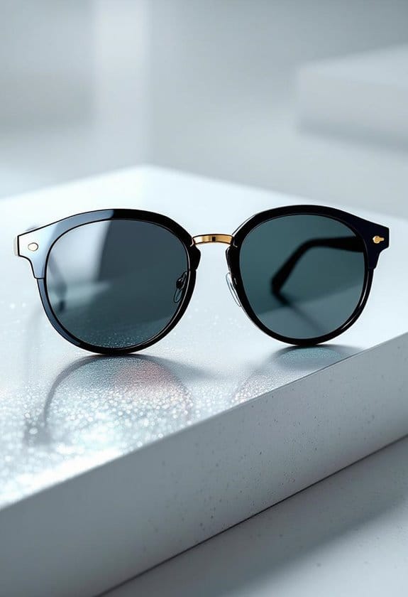 stylish functional magnified sunglasses