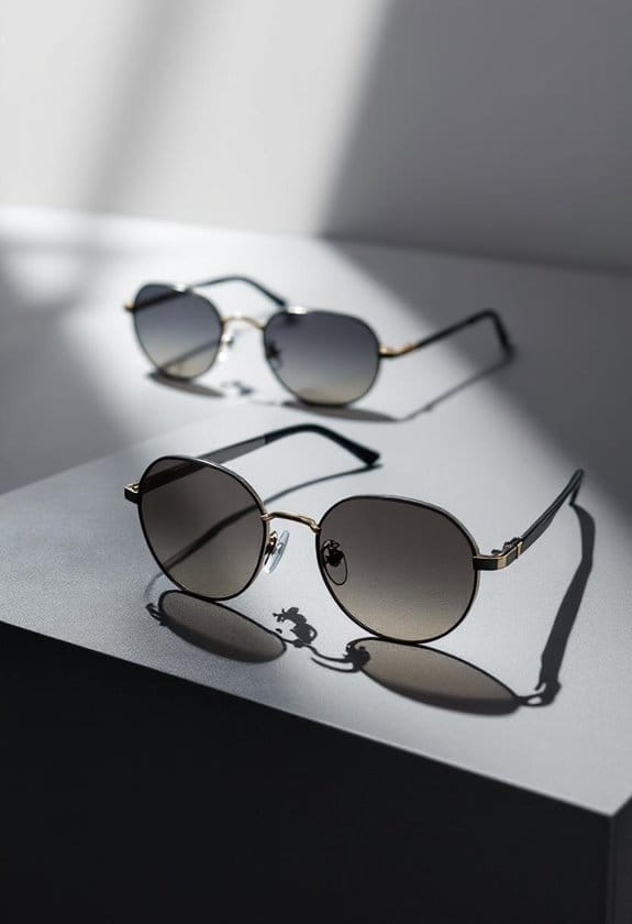 stylish grey lens sunglasses