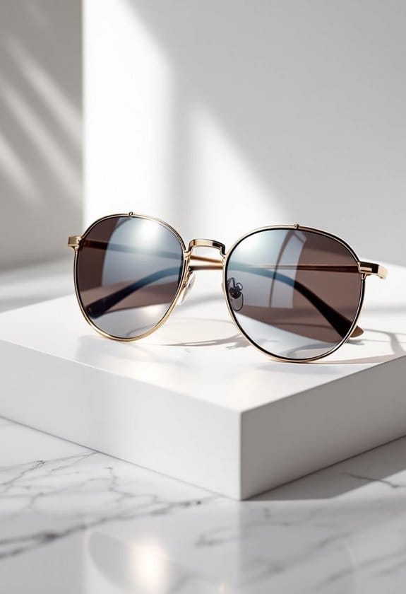 stylish mirrored sunglasses selection