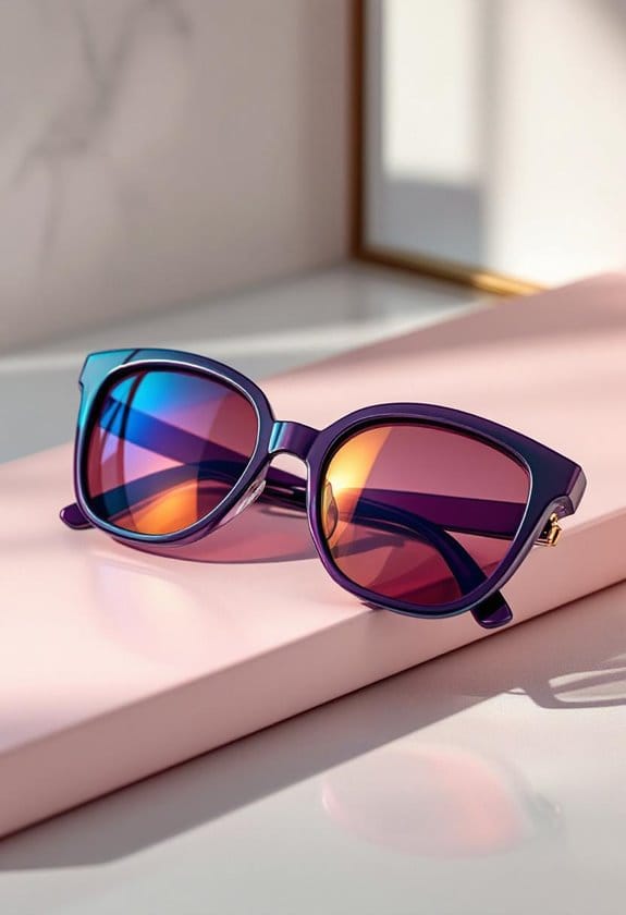 stylish narrow sunglasses selection