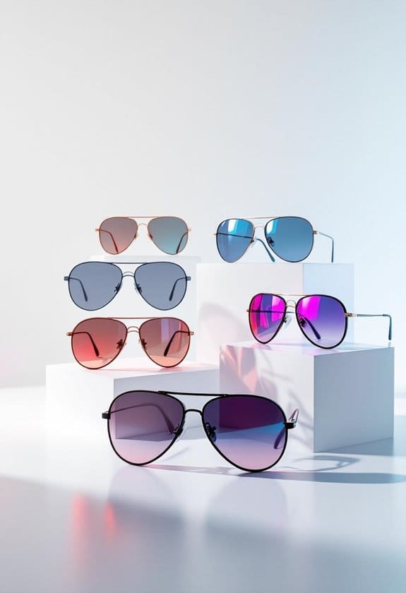 stylish oversized aviator sunglasses