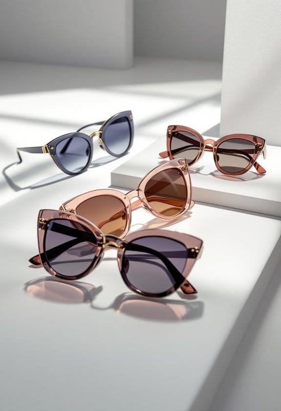 stylish oversized cat eye sunglasses