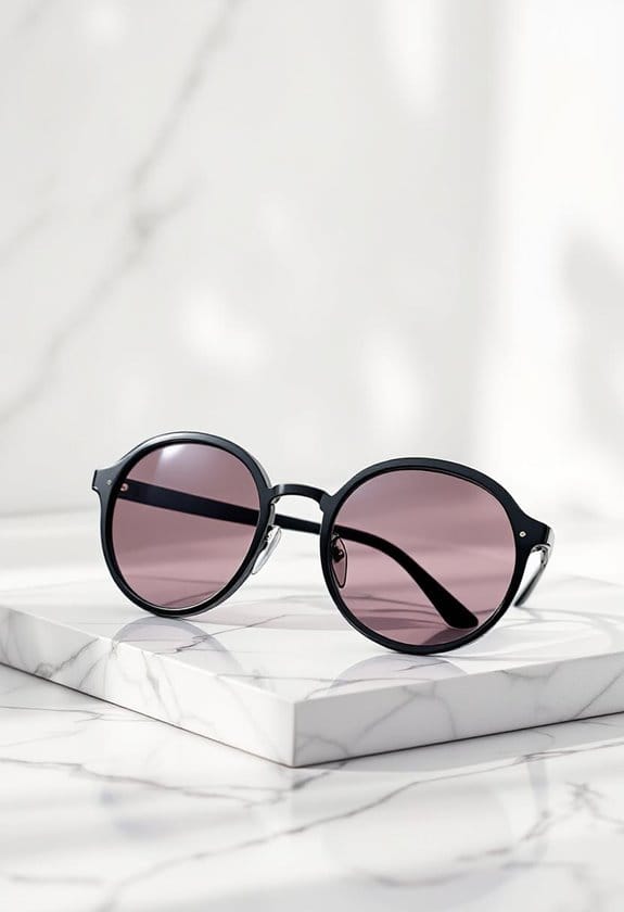 stylish polarized round sunglasses