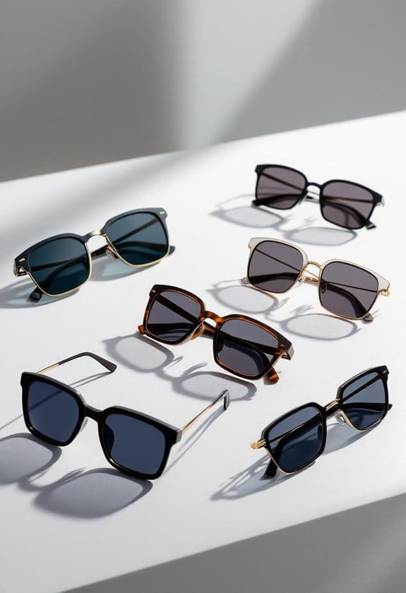 stylish polarized square sunglasses