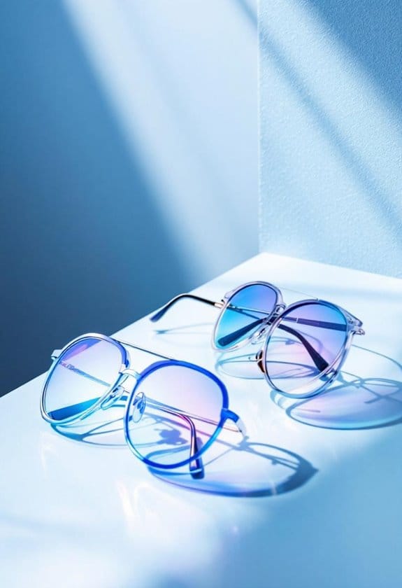stylish protective blue light glasses