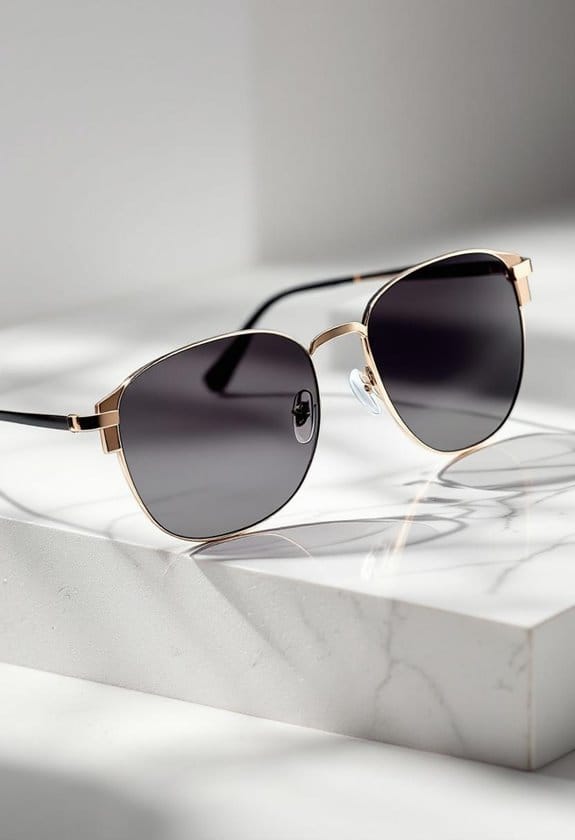 stylish rimless sunglasses for women