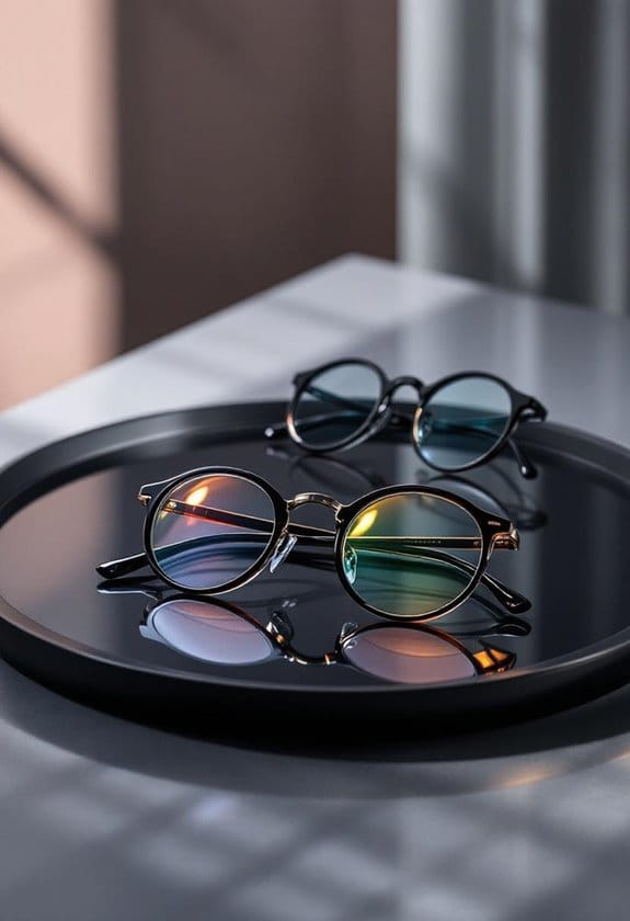 stylish round reading glasses