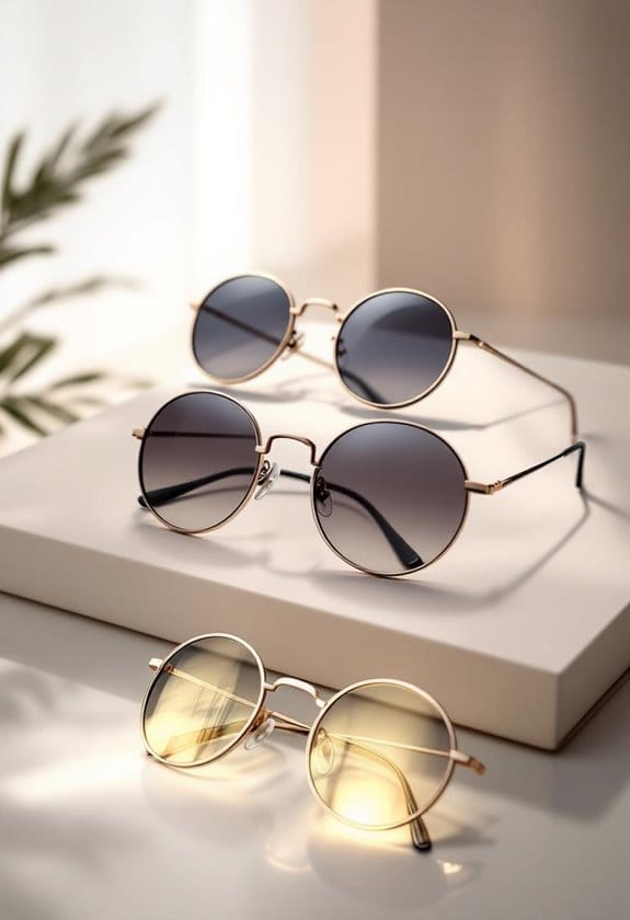 stylish round sunglasses selection