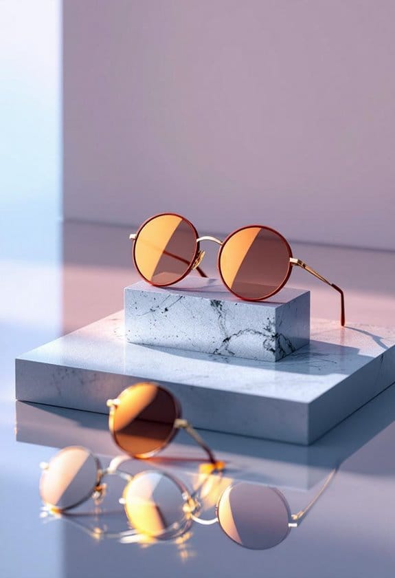 stylish small round sunglasses