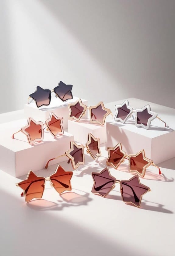 trendy summer star sunglasses