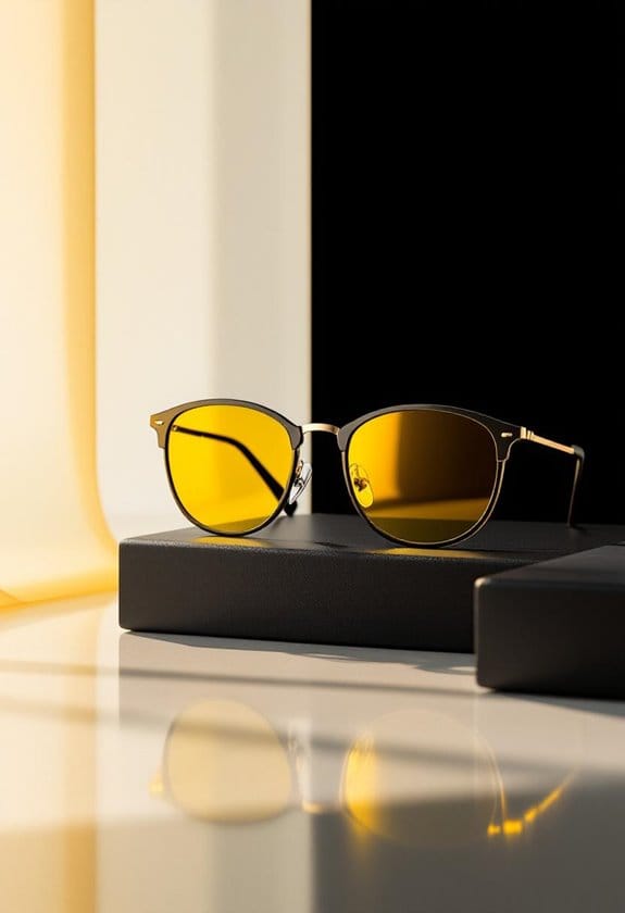 yellow lens glasses selection